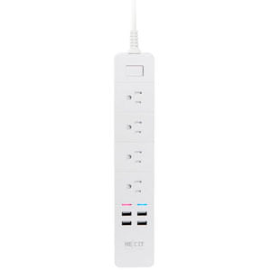 Smart Surge Strip 4 Outlet Usb Indoor - White