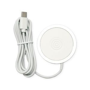 Cargador Magnetic Wireless Compatible Con MagSafe En Blanco