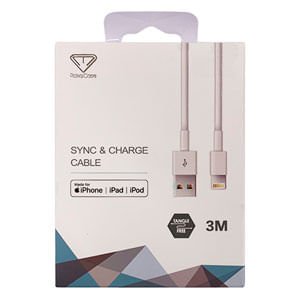 Cable Lightning (3M) En Blanco