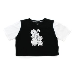 Blusa Dama BT21 Ngo/Bco (G)