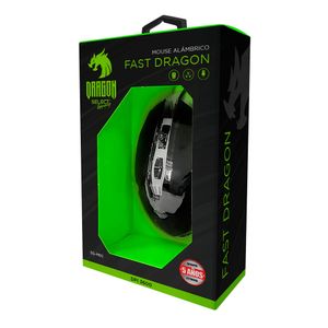 Mouse Alambrico Gaming Fast Dragon En Negro