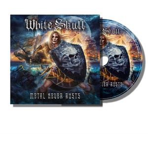 Metal Never Rusts CD - White Skull