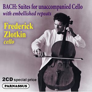J. S. Bach Cello Suites 1-6 with Embellishments CD - Frederick Zlotkin