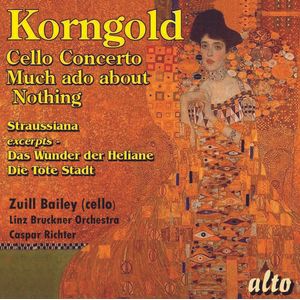 Korngold: Cello Concerto Much Ado About Nothing Suite Straussiana & Mo CD - Linz Bruckner Orchestra / Richter, Caspar