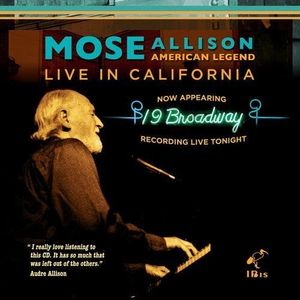 American Legend - Live in California CD - Mose Allison