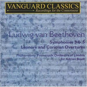 Symphonies 3 & 5 Egmont Overture Corilian Overture CD - Adrian Boult