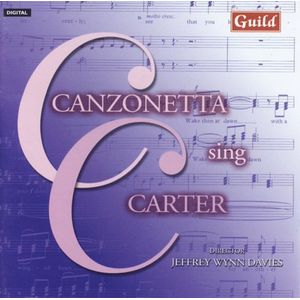 Canzonetta Sing Carter CD - Canzonetta Chamber Choir
