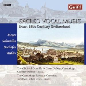 Sacred Vocal Music 18th Ctry Switzerland  Various CD - Various Artists