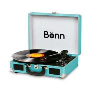 Tornamesa Te-001 Bluetooth En Azul