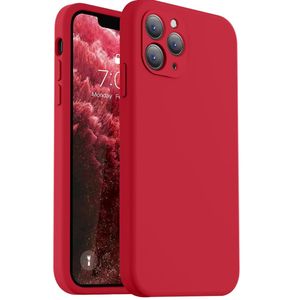 Funda Para iPhone 11 Liquid Silicone En Rojo