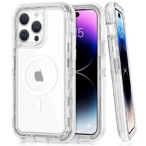 Funda Para iPhone 15 Plus Compatible Con MagSafe En Transparente