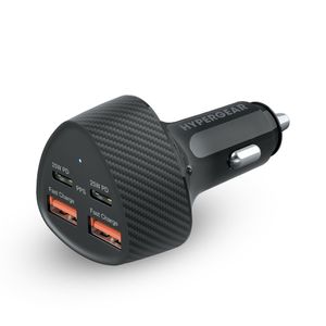 Cargador Para Auto SpeedBoost Quad Usb-C/Usb-A Pd 50W En Negro