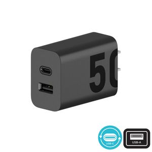 Cargador De Pared TurboPower Duo 50W En Negro