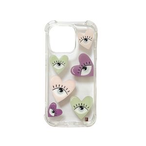 Funda Para iPhone 14 Con Patron Pastel Eye Heart