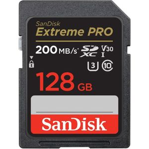 Memoria SDXC 128GB Extreme Pro En Negro