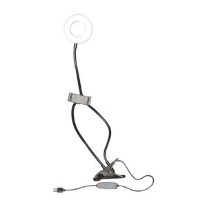 Aro De Luz Led Para Selfies En Negro