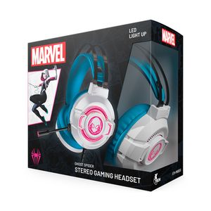 Gaming Headset Ghost Spider Xth-M565Sg Wired En Blanco Con Rosa