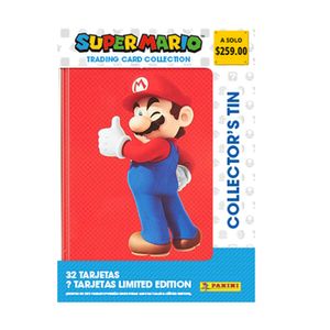 Lata Super Mario Tcg + 4 Sobres