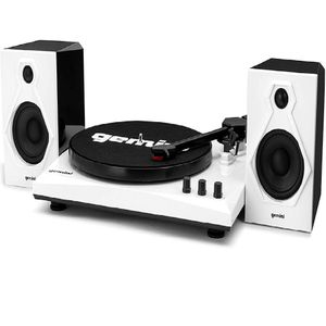Tornamesa Bluetooth Con Altavoces En Negro