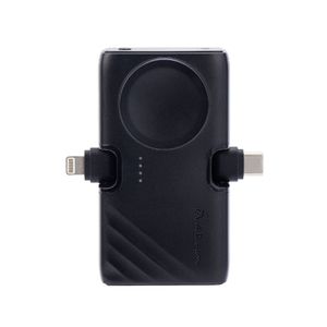 Bateria Power Bank 5000 Mah Gravity 3, 3 En 1 Plegable En Negro