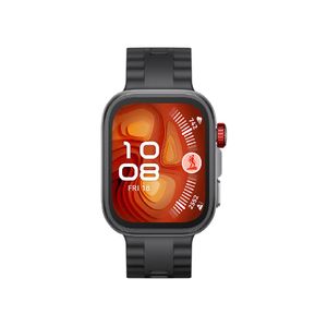 Huawei Watch Fit 4 Pro De Aluminio En Negro Y Correa De Caucho En Negro