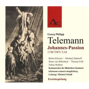 Johannes-Passion Twv 5:34 Cd - Telemann / Scholl