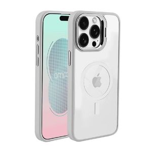 Funda Para iPhone 16 Pro Camkick Compatible Con MagSafe En Transparente Con Marco Gris