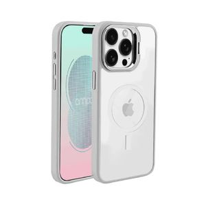 Funda Para iPhone 16 Pro Max Camkick Compatible Con MagSafe En Transparente Con Marco Gris