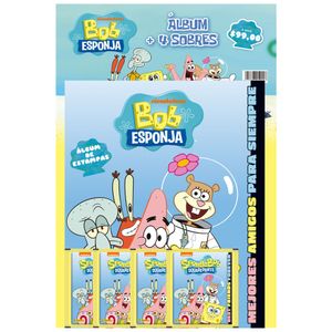 Album Bob Esponja + 4 Sobres