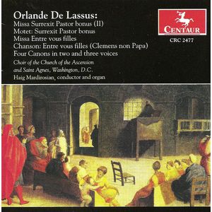 Missa Surrexit Pastor / Missa Entre Vous Filles Cd - Lassus / Mardirosian