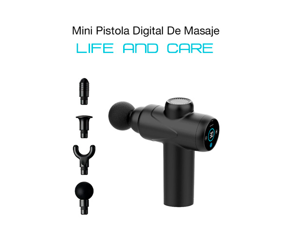 Mini Pistola Digital de Masaje